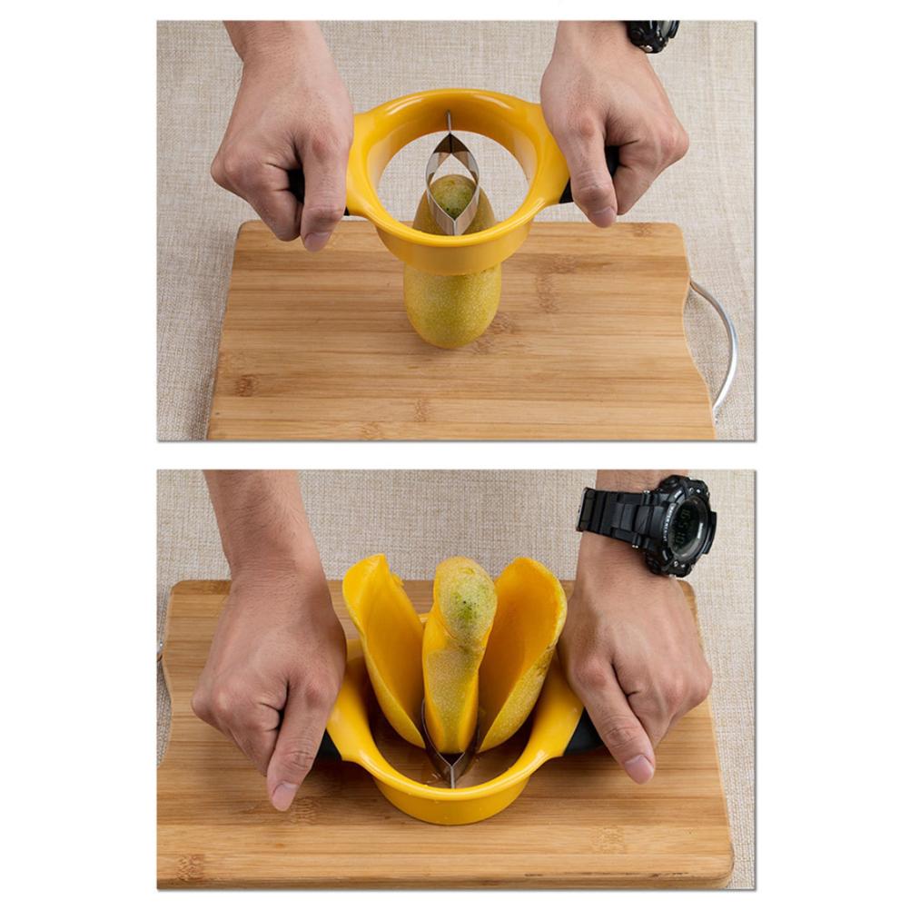 Stainless Steel Mango Slicer Pitter Cutter Tool