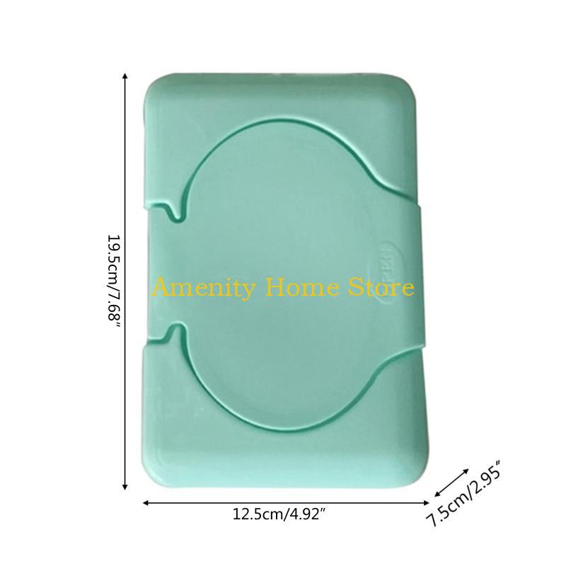 F26C Tabletop Tissue Organizer Baby Wet Wipe Storage Box for Living Room Bedroom Kitchen Countertops Wipe Dispenser Dustproof