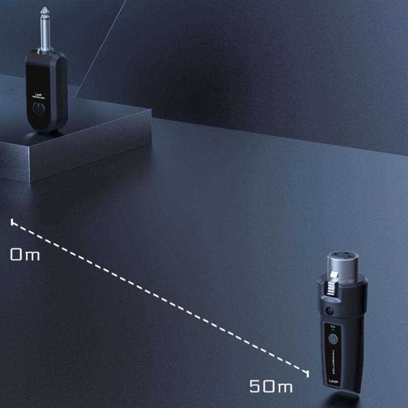Professional UHF Wireless Microphone Converters Transmitter Receiver Wireless Mic System For Enhances Performances
