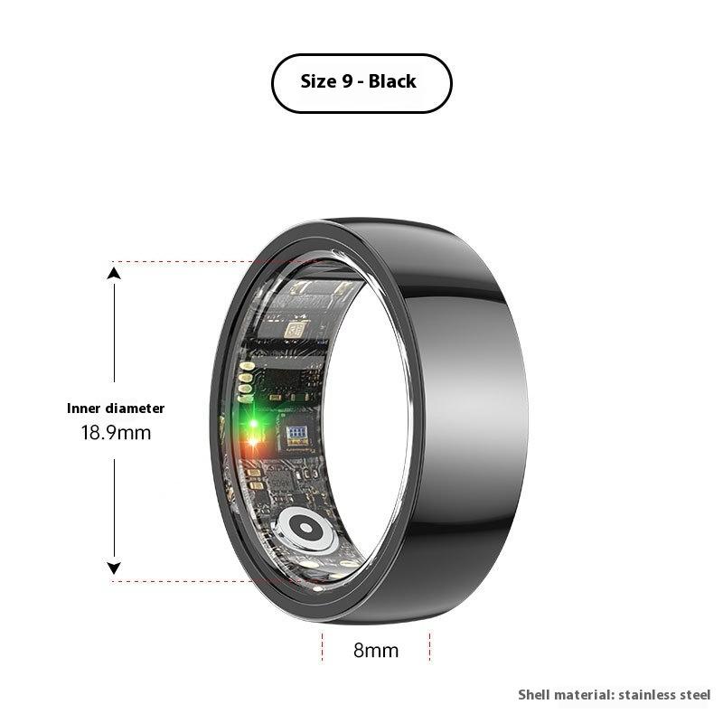Anillo Inteligente Monitoreo de Frecuencia Cardíaca Oxígeno en Sangre Salud del Sueño Salud Anillo Inteligente Multifuncional