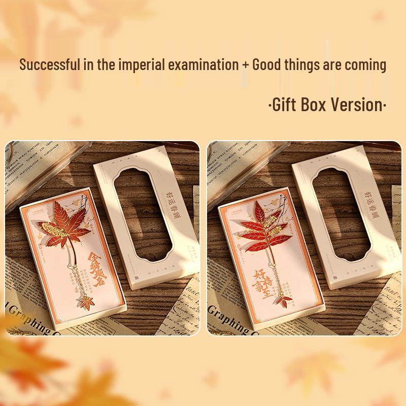 Exquisites Retro Ginkgoblatt Metalllesezeichen - Das perfekte kulturelle Geschenk für Studenten