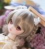 YR EARTH S297 Heat-Resistant Doll Wig, Braided Hair, Shiny Beige, 1/3, 1/4, 1/6 Size, BJD, DD, SD, MDD, MSD (1/3, 8-9 inch Size)