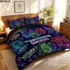 5Toubun Pattern Bedding Quilt Set Quilt Cover Pillowcase Home Birthday Gift(1 * duvet cover + 2 * pillowcase, without core)