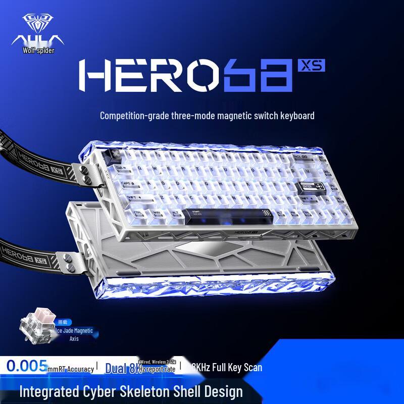 AULA HERO 68XS Trīsceļu 68 Taustiņu