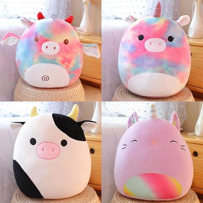 35cm Squishmallows Rainbow Jednorožec Plyšová panenka Roztomilý kreslený polštář pro děti plněný