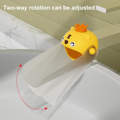 Faucet Extender for Kids Easy Disassemble Tap Handle Extender Safe Anti-Slip Sink Extender Splash-Proof Faucet Handle Extender for Toddlers Children