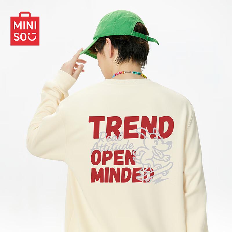 

MINISO Men s American High Street Crewneck Sweatshirt 3XL