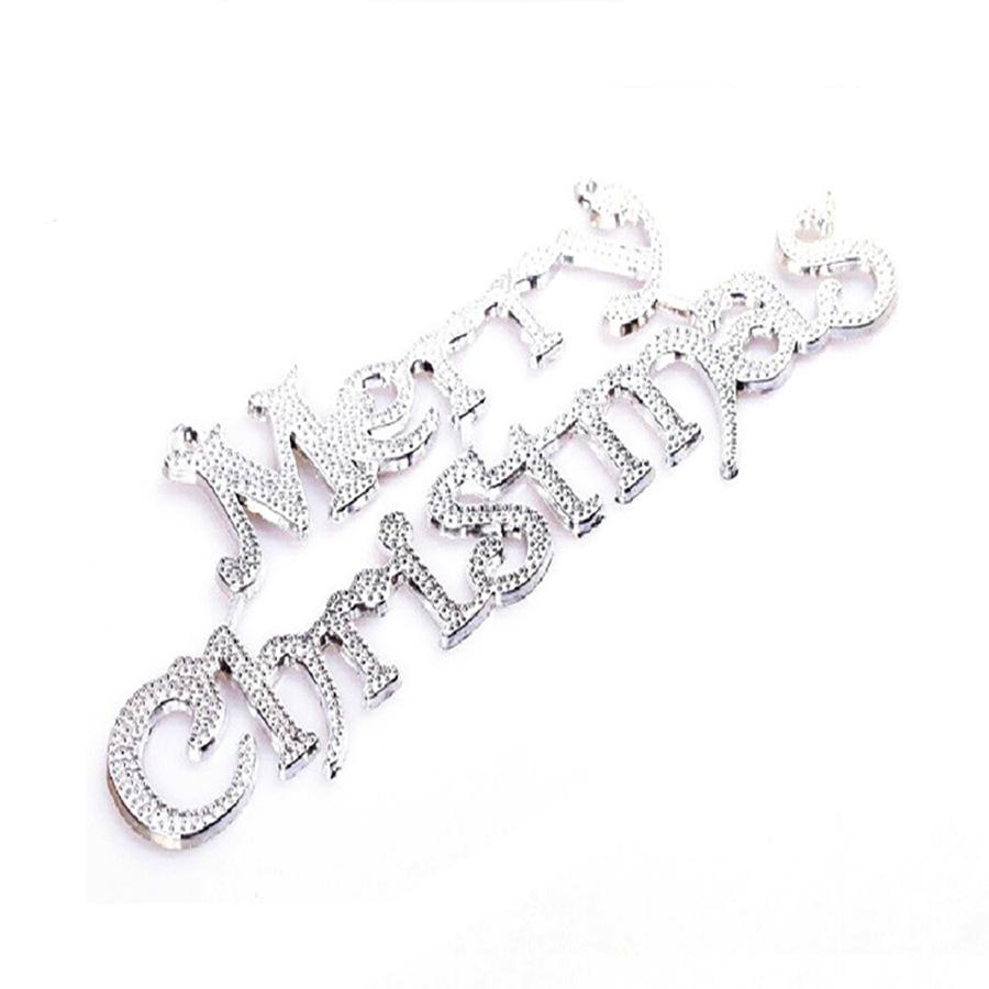 Christmas Tree Atmosphere Decoration: Merry Christmas Sign