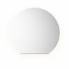 Aura round bathroom mirror WITH beveled bottom 72X80 CM LED lighting, heating mat