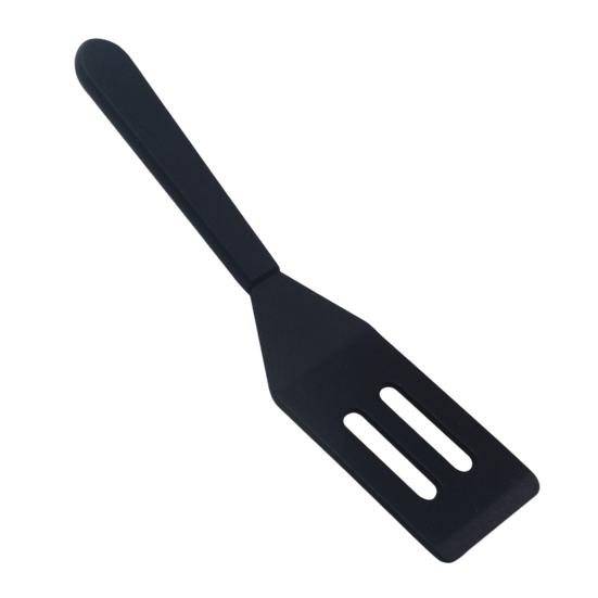

Антипригарный шпатель из пищевой термостойкой полой нержавеющей стали с защитой от царапин, для сервировки еды, переворачивания яиц, стейков, кухонная лопатка A чёрный