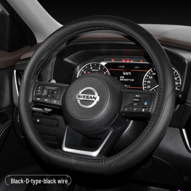 D0X Echte Lederlenkradabdeckung für Nissan Sylphy, Murano, Old Teana, Qashqai, Sunny, Livina, Tiida.