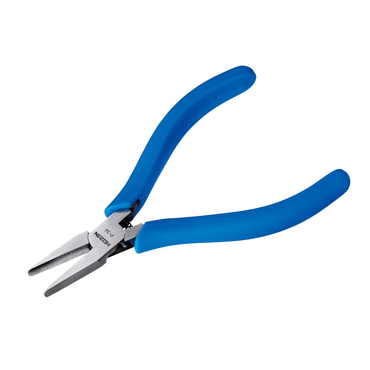 

HOZAN Miniature lead pliers thin type suitable for pulling and bending Static electricity prevention specifications Wide, P-34