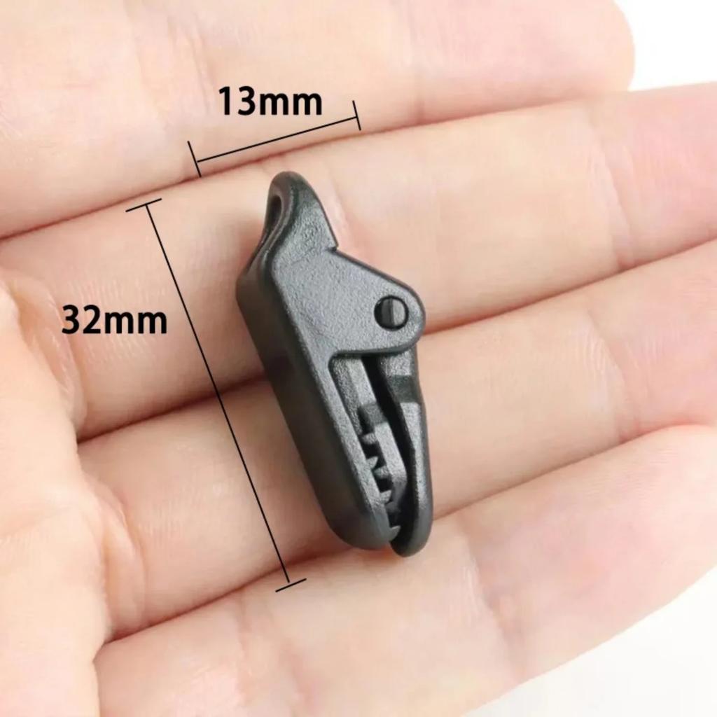 10pcs Sturdy Tent Clips Outdoor Tarpaulin Clips Anti-wind Fixed Camping Tent Hook Crocodile Clamp Clip for Outdoor Camping