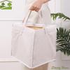 Large Capacity Triangular Hanger Storage Bag Space-Saving Breathable Clothes Storage Basket Foldable with Handle