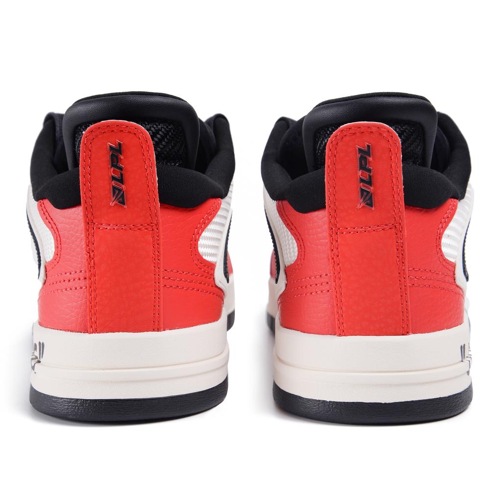 Li Ning JDG Team Comfortable Fashion Casual Versatile Non-Slip Shock Absorbing Wear-Resistant Low-Top Sneakers Men Sneakers White Red AECU041-4