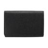 Burberry Grainy Leather Trifold Wallet Black Logo Print Compact Wallet for Men Daily Use Business Travel 80174551