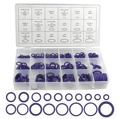 270 Piece Rubber O-Ring Kit 18 Size Gasket , O-Ring Assortment Kit for Automotive Repair, Piping, Air or Gas Connections