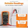 Auto-Ranging Digital Multimeter with Backlit LCD, Continuity Testing, Instructions Included