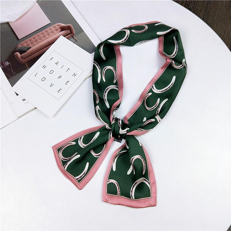 Pingjiao stil nou, primăvară și toamnă, decorațiuni profesionale, eșarfă mică de mătase, versatilă, eșarfă pentru femei, curea îngustă de păr lung, curea pentru geantă de cravată