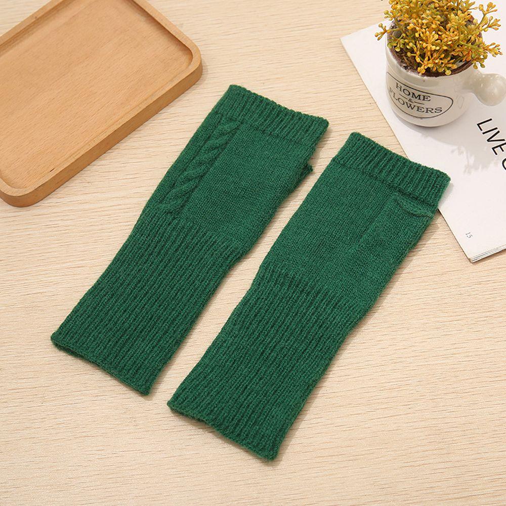 Knitting Wrist Arm Twist Fingerless Gloves Hand Mitten Korean Knitted Gloves Women Arm Warmers