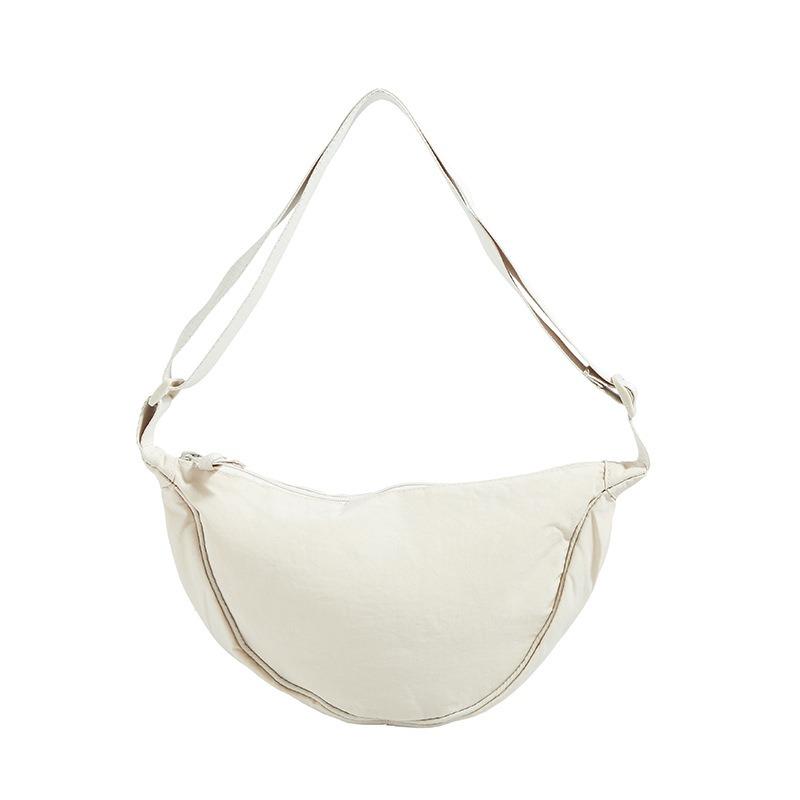 Solid Color Dumpling Bag Women's New Trendy Dumpling Bag Lightweight Shoulder Canvas Bag Satchel Bag Underarm Bag