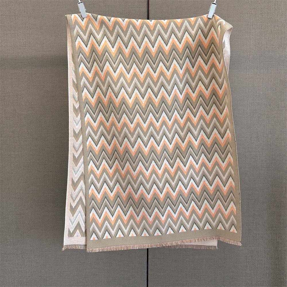 Geometric Design Winter Warm Cashmere Scarves Women High Quality Thicken Pashmina Shawl Elegant Lady Wool Poncho Windproof Pareo