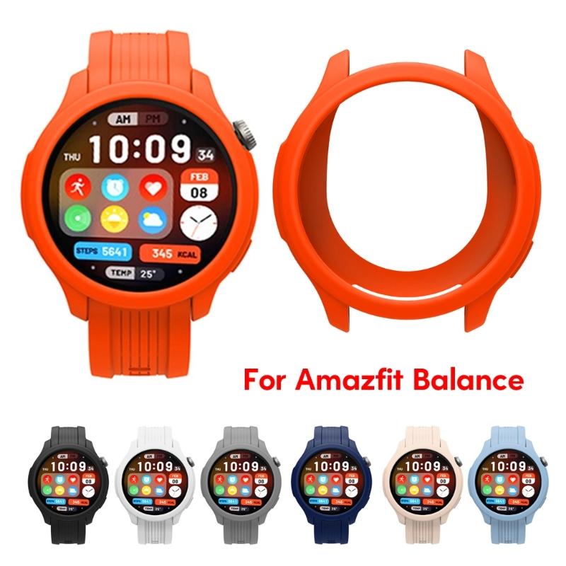 Scratch Resistant Smartwatch Anti Dust Cover Waterproof Shockproof Housing Sleeve Silicone Shell Compatible for Balance