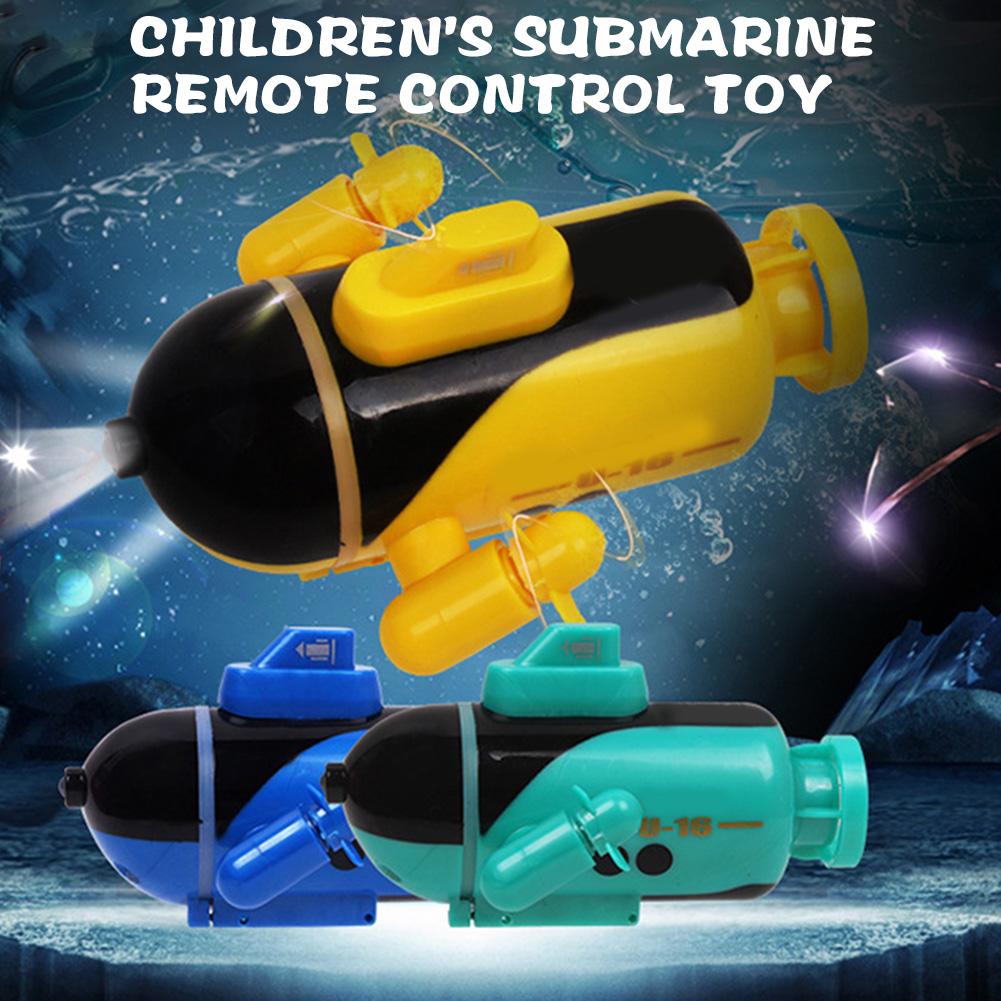 Remote Control Boat Mini Multifunctional Durable RC Boat Electric Ship Toy Glowing Submarine Model for Fish Tanks