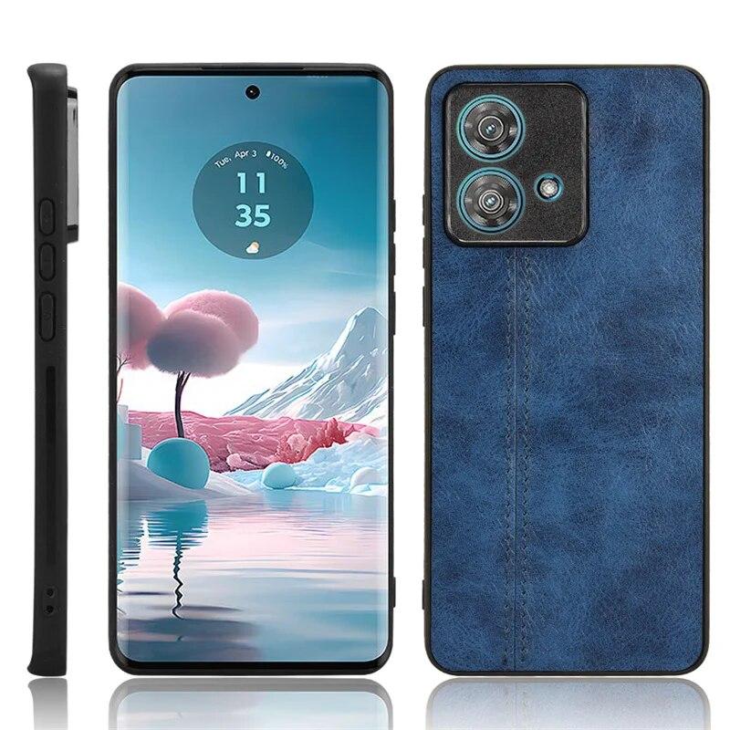 PU Leather Protection Cover for Motorola Edge 40 Neo 40 Pro Edge 30 Fusion Ultra S30 X30 G100 G84 G60 Matte Shockproof Phone Case