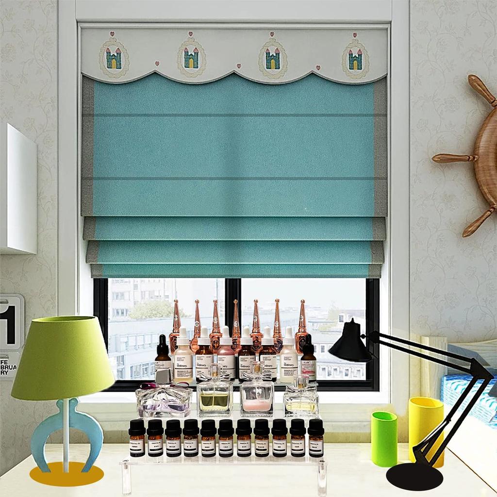 1-5 Tier Acrylic Display Stand,Clear Display Riser Rack for Cupcake,Perfume Doll Décor and Organizer Amiibo Funko POP Figures