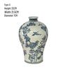 High-End Blue and White Chinese Porcelain Vase - Decorative Living Room Craftsmanship Gift