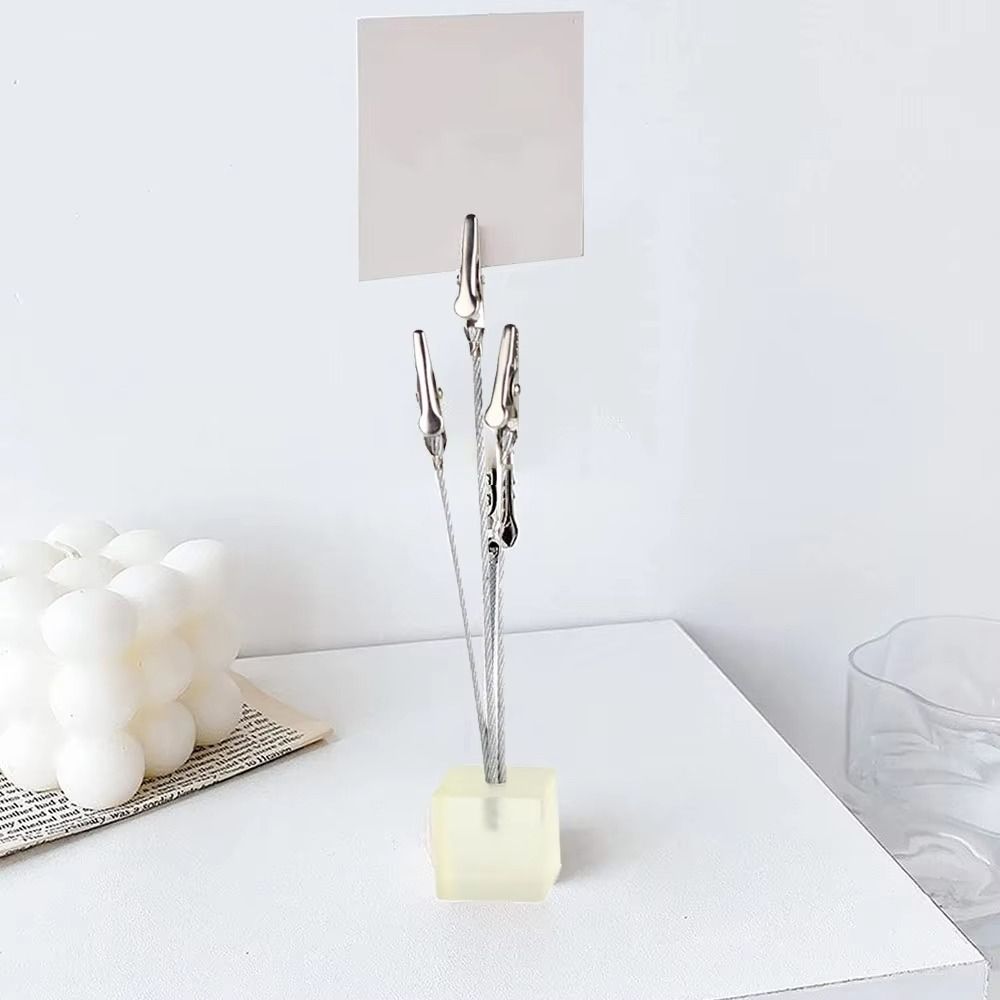 5PCS Three Head Alligator Clip Flexible Hose Photo Clip Stand  Birthday Wedding Party