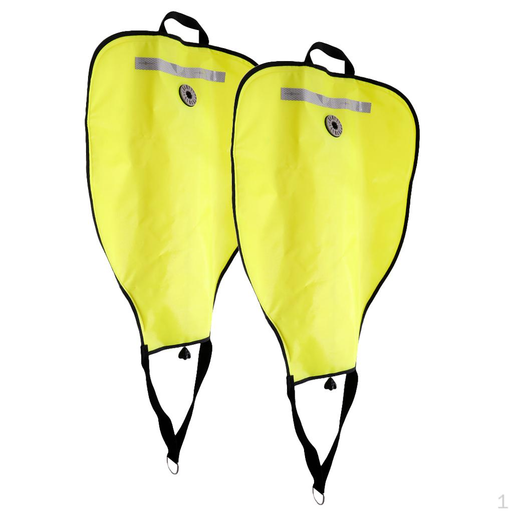 

Комплект из 2 штук 50 фунтов Прочный Подводный Подъемный Мешок и Клапан Сброса - Желтый, Подводное плавание / Технический Дайвинг Сноркелинг