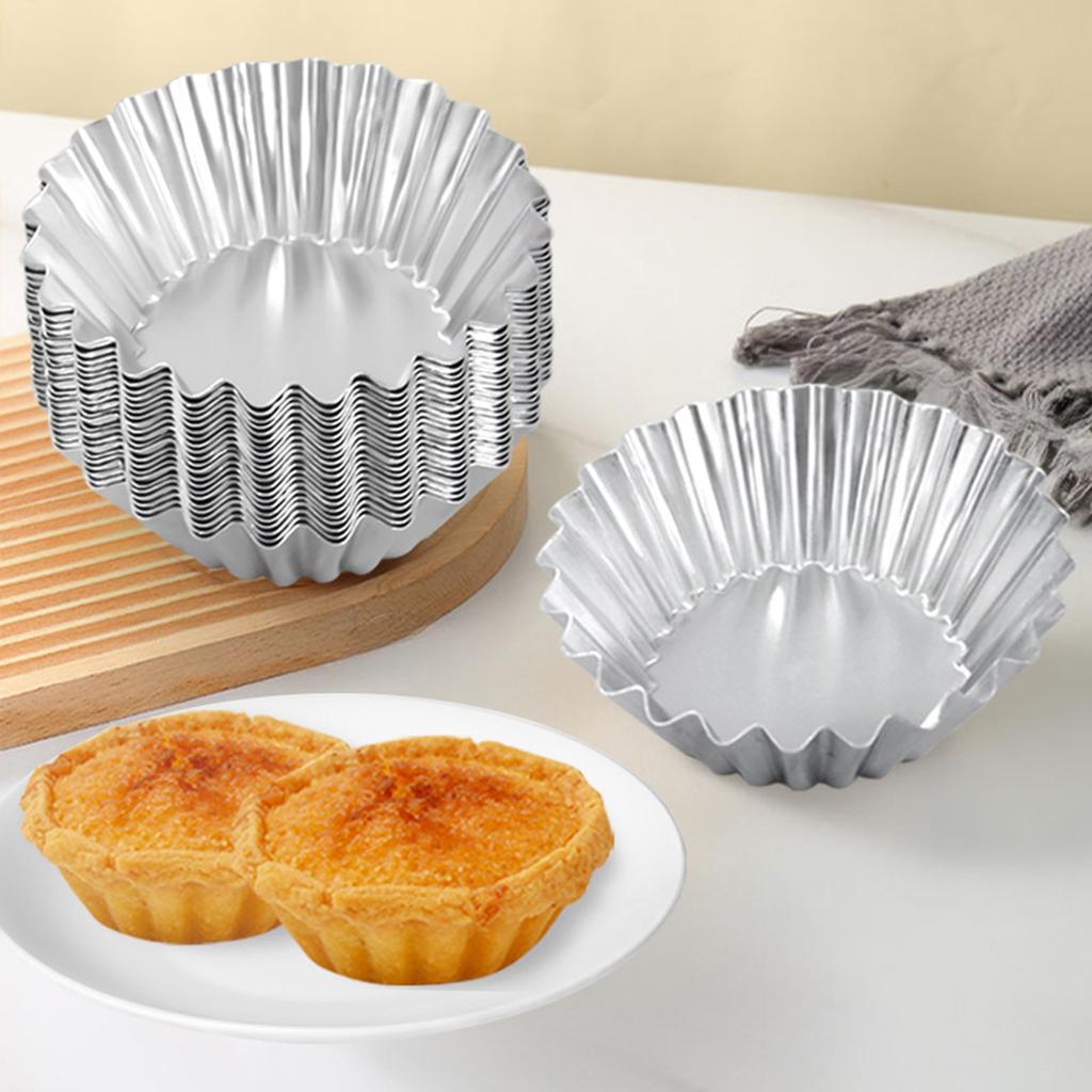20 buc mici cupcakes tort brioșe cookie forme ouă tartă forme aluminiu mici tartă forme copt instrument pentru cupcakes
