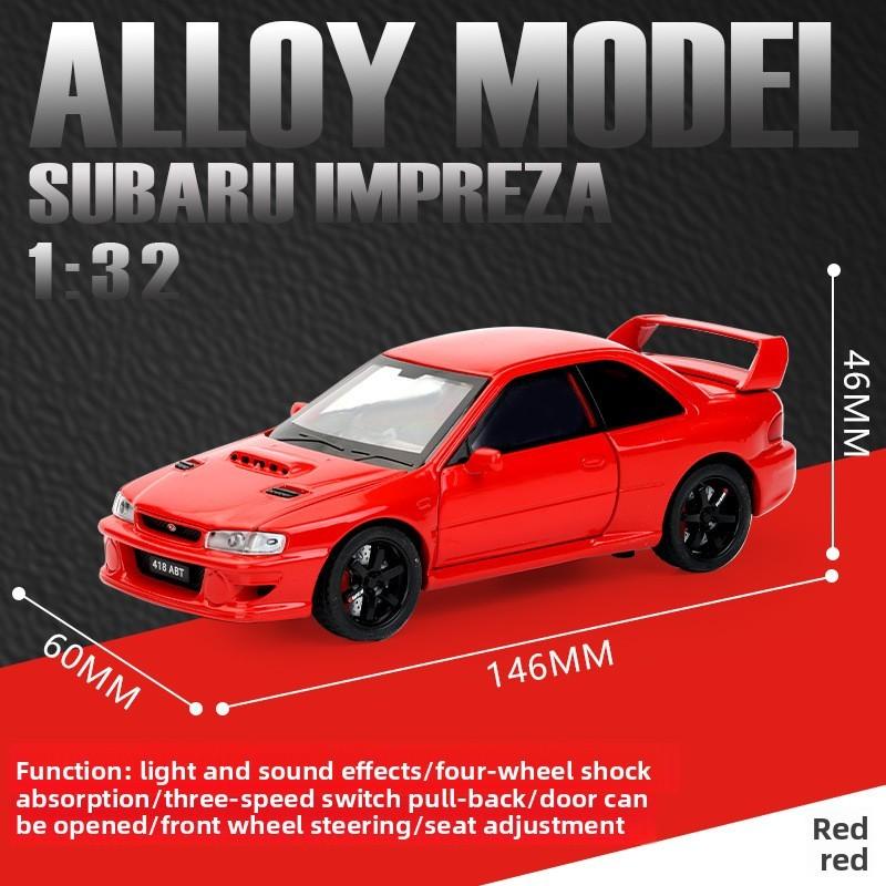 Simulation Subaru Alloy Impreza Car Model Toy With Sound And Light Functions