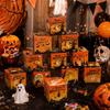 Halloween Paper Gift Boxes Large Capacity Halloween Candy Treat Boxes for Holiday Treat Cookie Goodie Snack Packaging