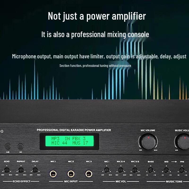 KaYouLa Digital Dual-Channel Integrated Preamplifier Power Amplifier