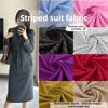 Classic Stripes Suit Fabric Anti Wrinkle By The Meter for Pants Skirts Uniforms Diy Sewing Cloth Hanging Elasticity White Red