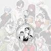Portachiavi acrilico per zaino anime Gokurakugai 6 cm personaggio Aruma Tao Saotome Nei Takarai Tatsuomi Ban decorazione regalo carino