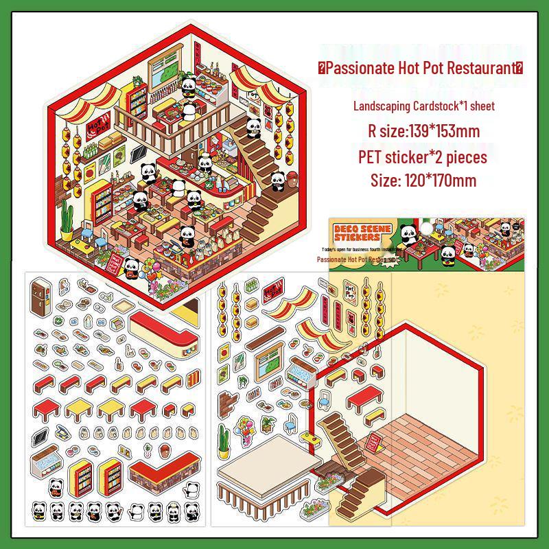 Ink Words Landscaping 3D Stickers: Infeel.Me 20th Edition DIY Fun