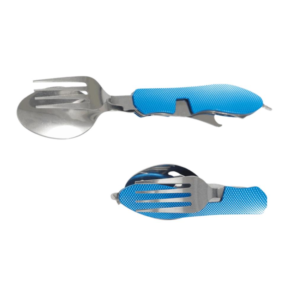 

Comfortable Grip Foldable Camping Utensil Set Collapsible Flatware Utensils Picnic Travel