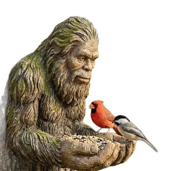 Baum Mann Vogel Fütterungs Skulptur - Outdoor Hängender Futterspender & Futterspender