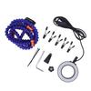Soldering Helping Hand 5 Jaws 3X USB Magnifier ABS Flexible Arms Light Soldering Station Blue