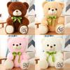 Posture Cute Sitting Teddy Bear Plush Toy Butterfly Festival Ribbon Gift Child