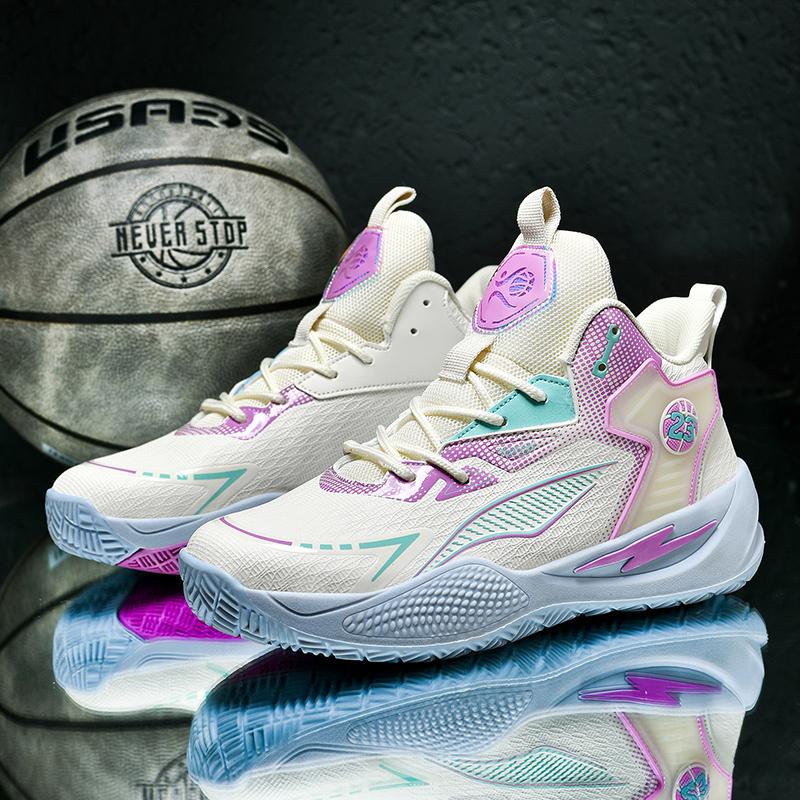 

Кроссовки мужские баскетбольные дышащие новые кроссовки для бега спортивная повседневная обувь мужская модная обувь пара Mandarin Duck мужской стиль 40 фиолетовый