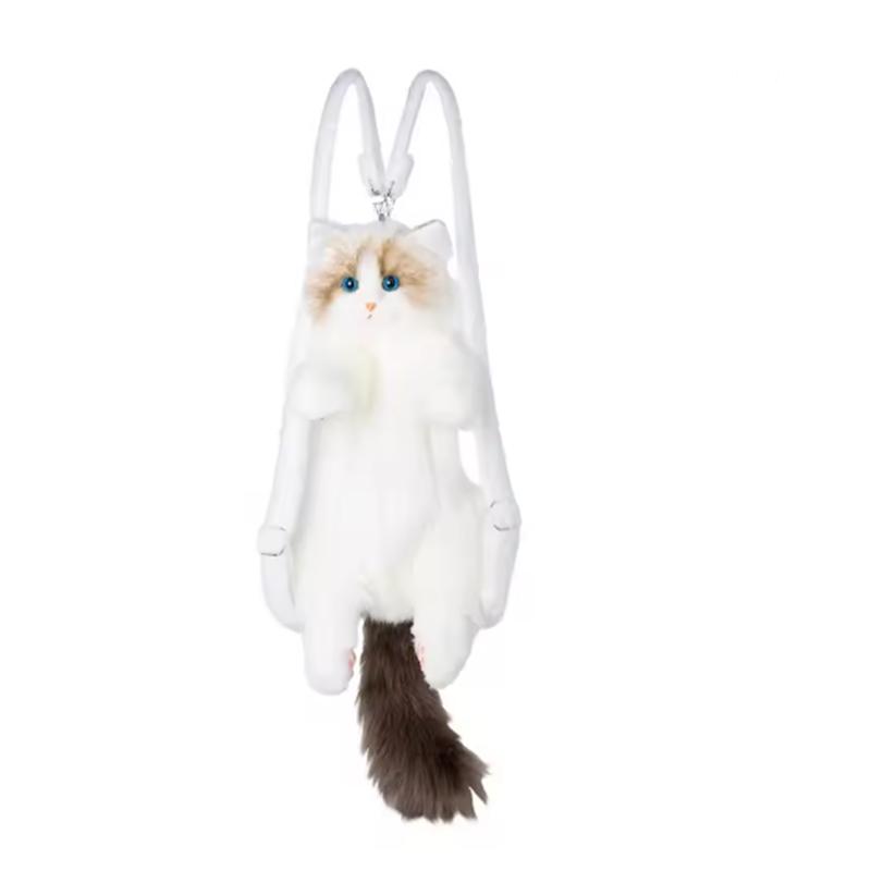 Plush CAT Backpack for Boys Girls Kids Children SchoolBag Cute Cartoon School Bags Kindergarten Preschool Baby Bag