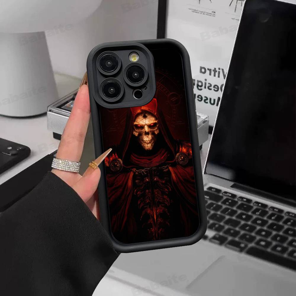 Classic Action D-Diablo Game Phone Case For IPhone 11 12 13 16 15 17 14 Pro Max Soft Funda Silicone Cover