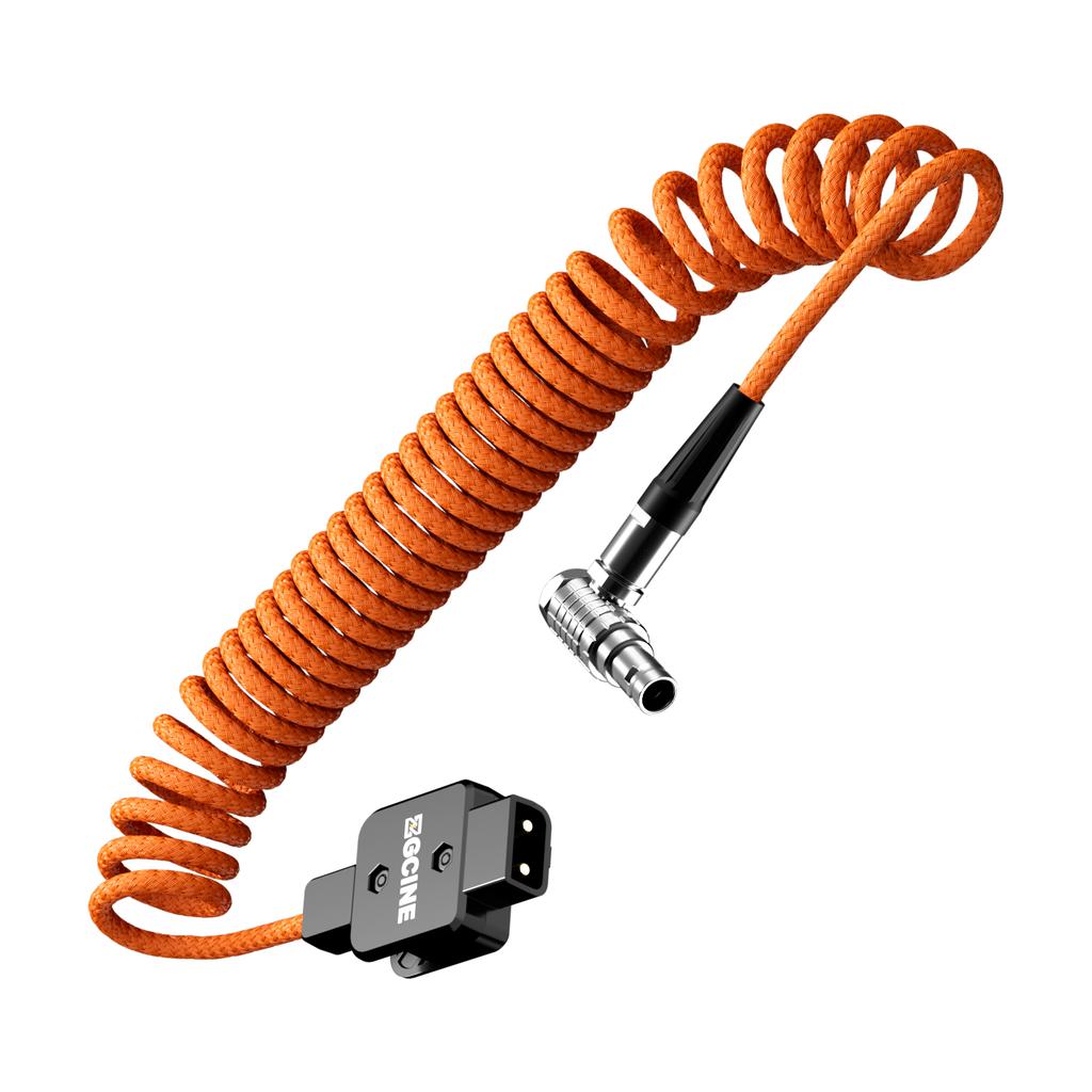 ZGCINE DT LM D TAP to LEMO 2Pin Male Power Cable 60cm Stretchable Length Replacement for Select RED ARRI Sony Camera