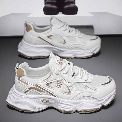 Shoes Men's 2025 Spring New Men's Casual Sneakers Trendy Versatile Thick-soled Non-slip and Wear-resistant Mesh Shoes