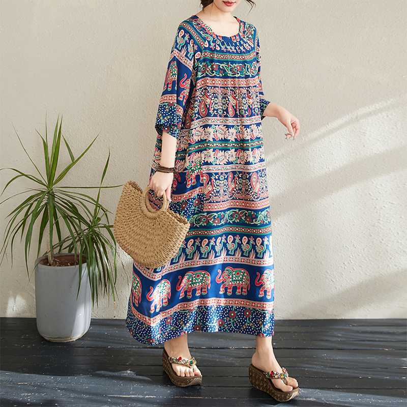 Summer Ethnic-style Dress and Robe